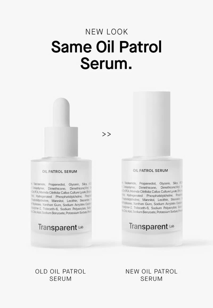 Transparent Oil Patrol Serum – Tinh Chất Kiểm Soát Dầu Nhờn, Thu Nhỏ Lỗ Chân Lông Và Giúp Da Mịn Màng