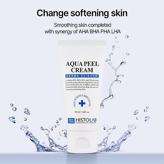 Histolab Aqua Peel Cream – Kem Thanh Lọc Tế Bào Chết, Se Khít Lỗ Chân Lông Và Dưỡng Da Mịn Màng Tươi Trẻ