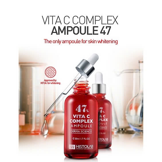 Histolab 47% Vita C Complex Ampoule – Tinh Chất Dưỡng Trắng & Chống Oxy Hóa, Cho Làn Da Sáng Khỏe Rạng Ngời