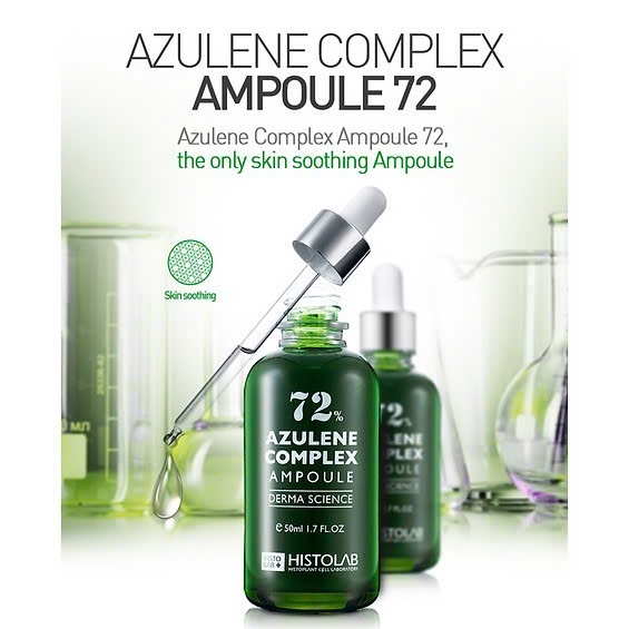 Histolab 72% Azulene Complex Ampoule – Tinh Chất Dịu Da, Kiểm Soát Nhờn Và Ngăn Ngừa Mụn