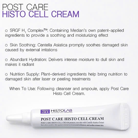 Histolab Post Care HISTO Cell Cream – KEM PHỤC HỒI LÀN DA BỊ TỔN THƯƠNG SAU TRỊ LIỆU BẰNG LASER, DA TRỊ SẸO, TRÁNH XỈN MÀU SAU LASER