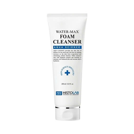 Histolab Water-Max Foam Cleanser – Sữa Rửa Mặt Dạng Gel Tạo Bọt Cấp Ẩm Khóa Nước, Thanh Lọc Lỗ Chân Lông Và Nuôi Dưỡng Da Sáng Mịn
