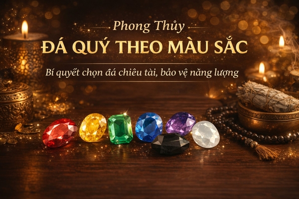 Phong thủy đá quý theo màu sắc: Bí quyết chọn đá chiêu tài, bảo vệ năng lượng