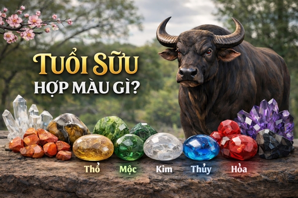 Giải mã tuổi Sửu hợp màu gì? Gợi ý trang sức đá phong thủy hút may mắn, tài lộc