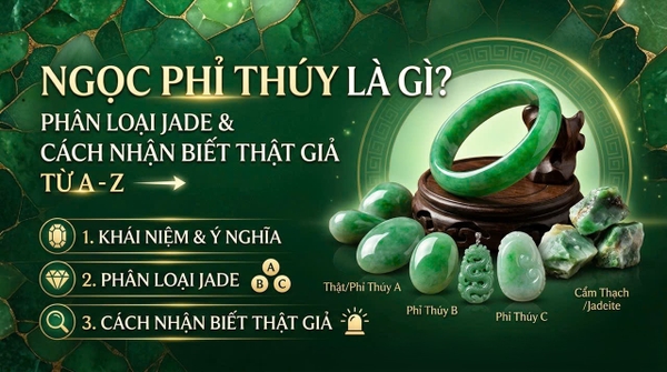 Ngọc Phỉ Thúy Là Gì? Phân Loại Jade & Cách Nhận Biết Thật Giả Từ A–Z