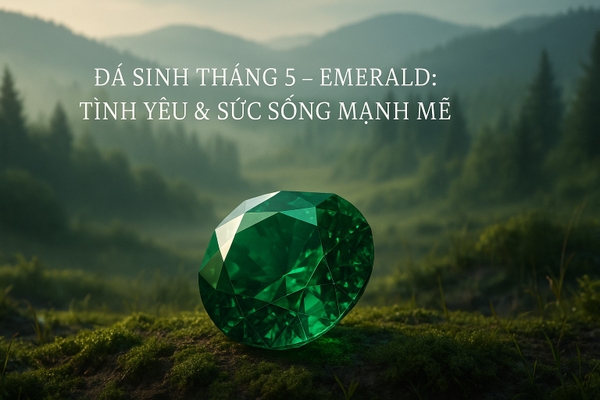Đá Quý Cho Người Sinh Tháng 5 – Emerald: Sức Sống Mạnh Mẽ, Tình Yêu Vĩnh Hằng & Trí Tuệ Nội Tâm