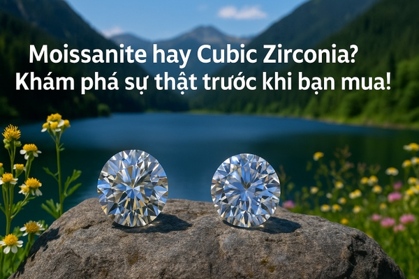 Moissanite vs Cubic Zirconia: So sánh chi tiết & sự thật bạn cần biết trước khi mua