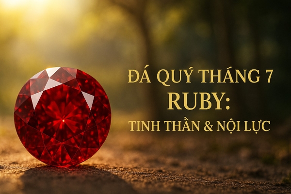 Đá Quý Cho Người Sinh Tháng 7 – Ruby: Sức Mạnh, Tình Yêu & Năng Lượng Bảo Hộ Tuyệt Vời