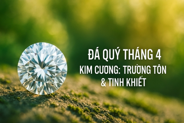 Đá Quý Cho Người Sinh Tháng 4 – Kim Cương: Sức Mạnh Bất Diệt, Tình Yêu Vĩnh Cửu & Năng Lượng Bảo Hộ Tối Thượng