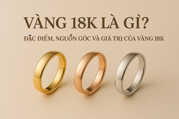 Vàng 18K là gì? Đặc điểm, nguồn gốc và giá trị của vàng 18K – Những điều bạn cần biết trước khi xuống tiền