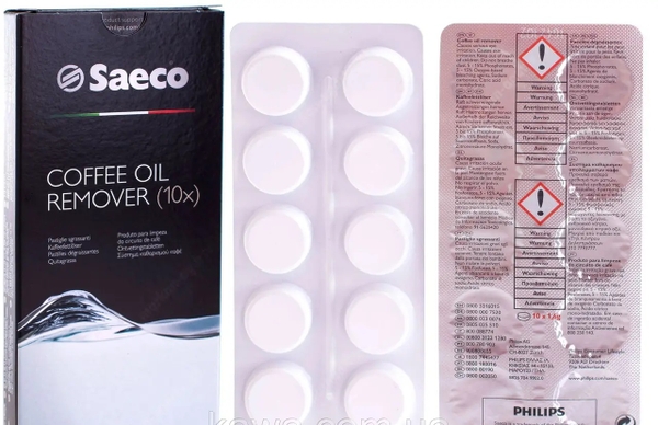 3 confezioni di sgrassatore per macchine del caffè completamente automatiche Saeco CA6704/99, 10 compresse