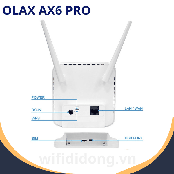 Olax AX6 Pro | Bộ Phát WiFi 4G, Tốc Độ 300Mbps, Pin Dự Phòng 4000mAh | Bảo Hành 12 Tháng 1 Đổi 1