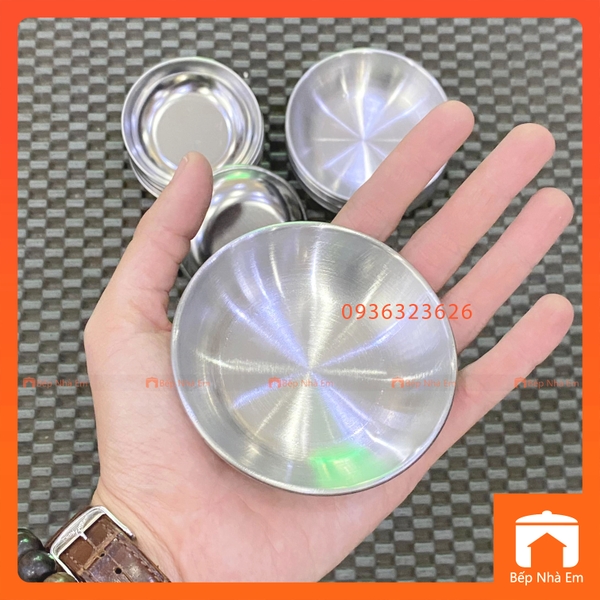 Set 20 Chén Inox Cao Cấp Không Gỉ, (Chén Chấm, Chén Làm Bánh Bèo ...