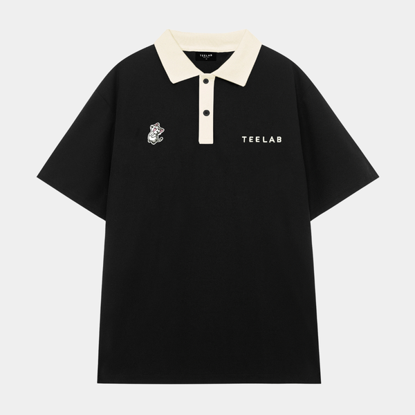 Áo Polo Teelab Local Brand Unisex Kitten Embroidered AP022