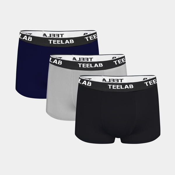 Combo 3 Quần Lót Boxer Nam Teelab Local Brand Trunk Bamboo Logo Basic CB001