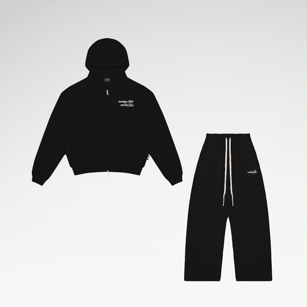 Set Bộ Nỉ Áo Khoác Hoodie Zip Semi-Boxy Teelab Alter World Tour CB125