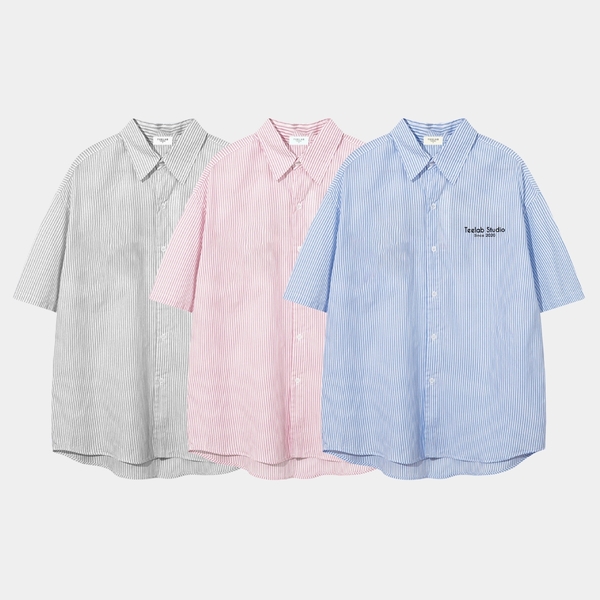 Áo Sơ Mi Ngắn Tay Teelab Local Brand Unisex Studio Oxford Shirt SS052