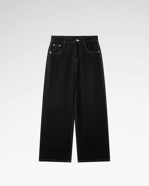 Quần Jeans Local Brand Unisex Teelab Denim Ống Rộng PS126