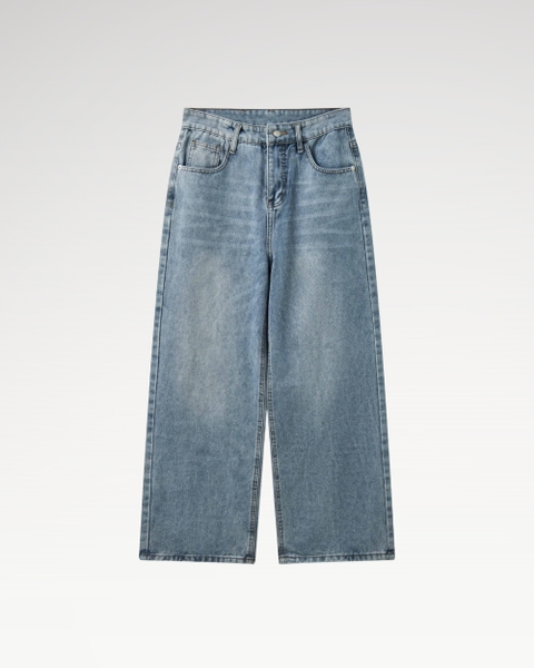 Quần Dài Local Brand Unisex Teelab Jeans Ống Rộng PS116