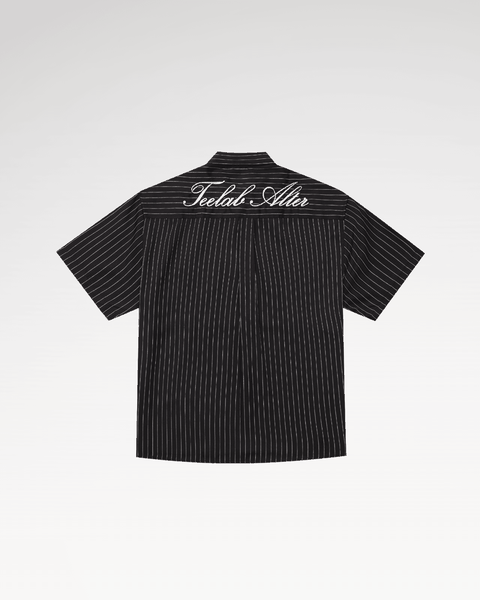 Áo Sơ Mi Cộc Tay Local Brand Unisex Teelab Striped Boxy Shirt SS083