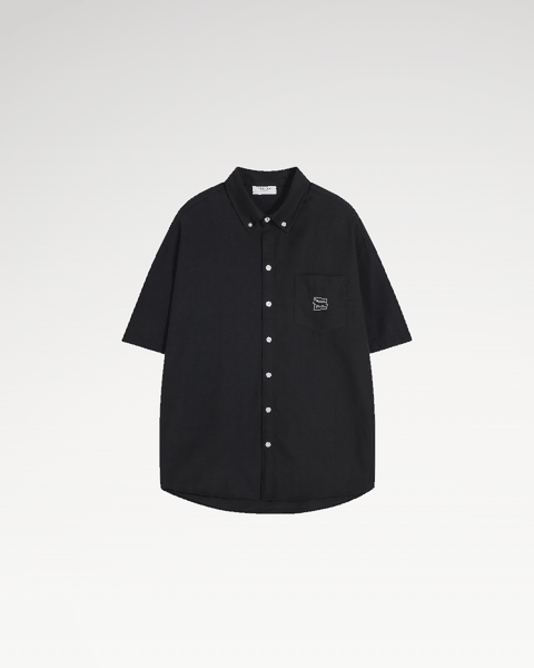 Áo Sơ Mi Cộc Tay Teelab Local Brand Unisex Eco Oxford Logo Signature Shirt SS068