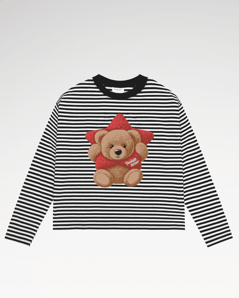 [PRE-ORDER][Tặng Gấu Ti] Áo Thun Sọc Dài Tay Local Brand Unisex Teelab Teddy Alter TS362