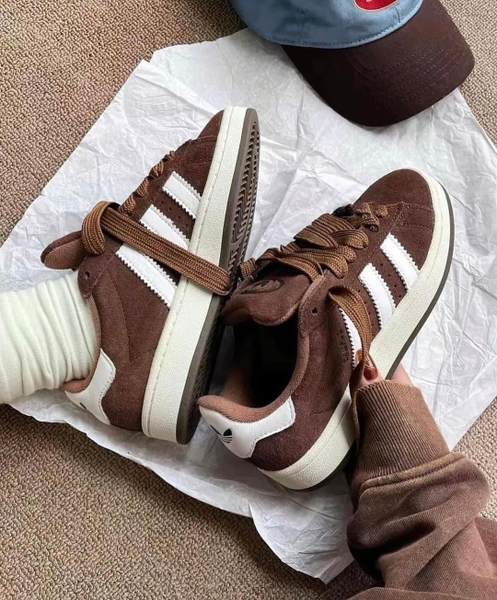 Giày Adidas Campus 00s 'Brown White' GY6433 HieuLe SNKRS - Chuyên Hàng  Chính Hãng