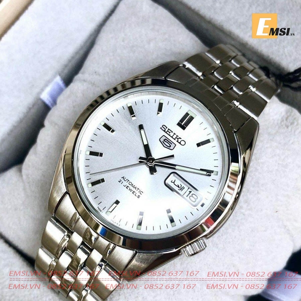 Seiko SNK355K1S - Đồng Hồ Nam - Máy Cơ / Automatic - Size Mặt 37mm -  Hardlex Crystal 