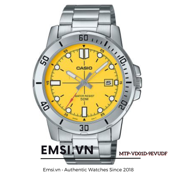 Đồng Hồ Casio - Nam MTP-VD01D-9EVUDF Size 45mm