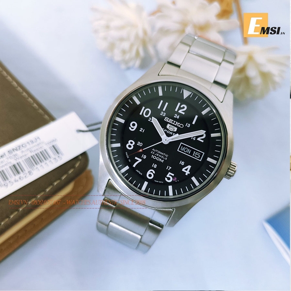 Seiko SNZG13J1 - Đồng Hồ Nam - Cơ - Automatic - Hardlex Crystal - Size Mặt  42mm - Bảo Hành 5 Năm - Chính Hãng