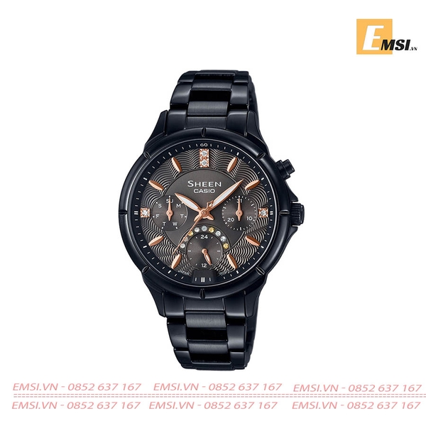 Casio Sheen  SHE-3047B-1AUDR - Đồng Hồ Nữ - Pin / Quartz - Kính Khoáng - Size Mặt 35mm - Bảo Hành 5 Năm - Chính Hãng