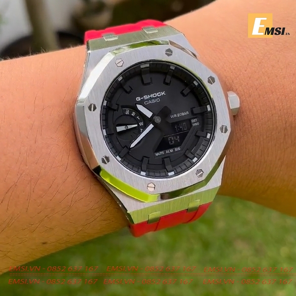G-Shock - CUSTOM GA-2100-7A AP SILVER - Special Emsi.vn