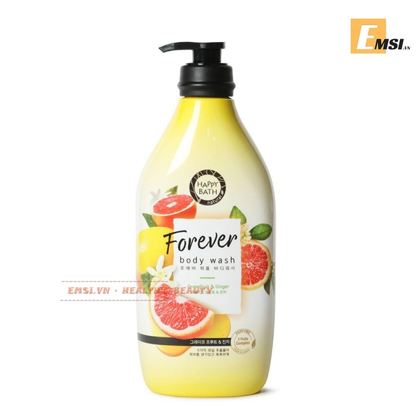 Sữa Tắm Happy Bath Natural Body Wash Hương Bưởi 900ml