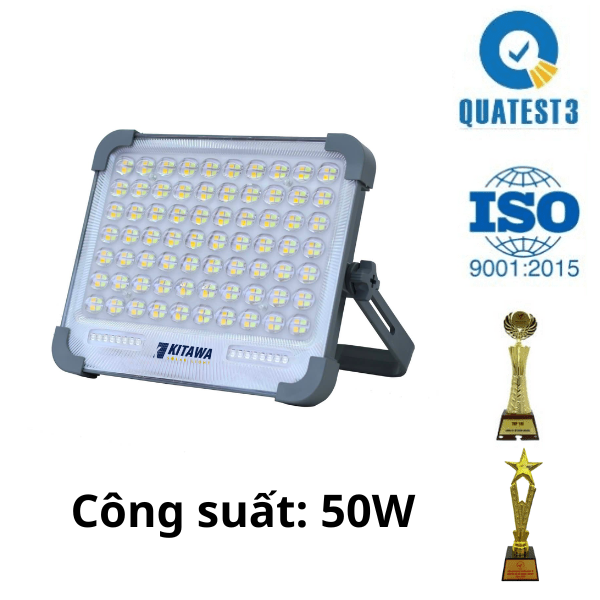 Đèn Cầm Tay Năng Lượng Mặt Trời 50W, 5 Chế Độ Sáng, Có Đèn Cảnh Báo - CT450