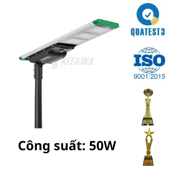 Đèn Liền Thể Công Trình Năng Lượng Mặt Trời 50W - CT.LT14.50