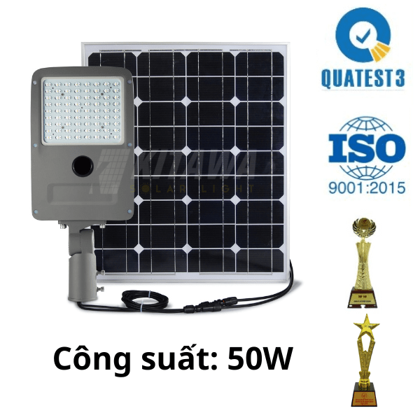 [50W] Đèn Đường Công Trình Năng Lượng Mặt Trời 50W Sonic - SN.50