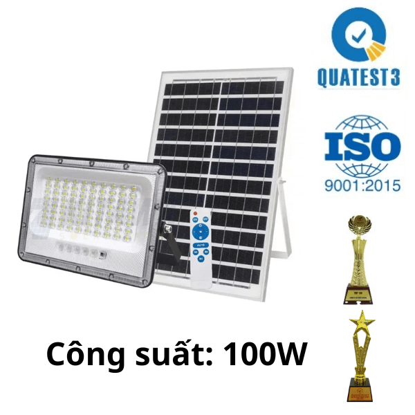 Đèn pha năng lượng mặt trời 100W