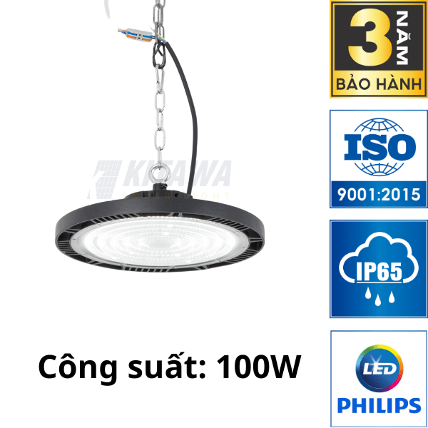 Đèn LED Điện UFO 100W KITAWA Chống Nước IP65 - UFO1100A