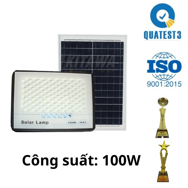 Đèn pha năng lượng mặt trời chống chói 100W DP5100