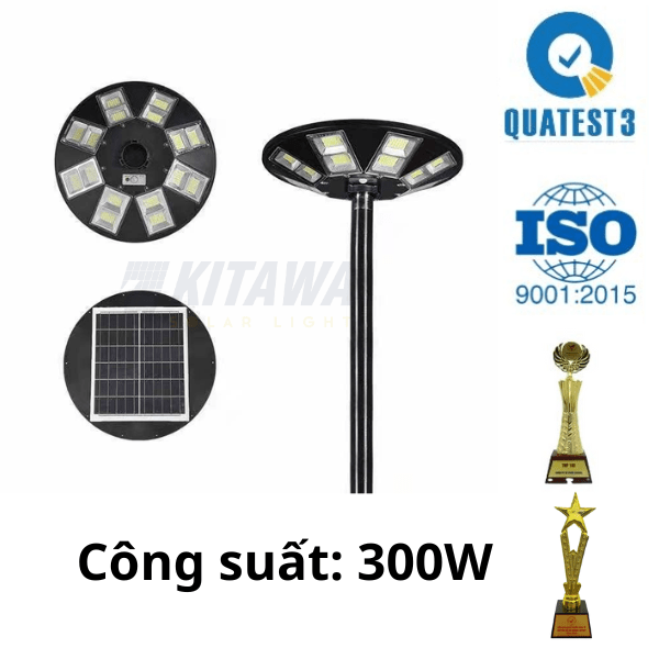 Đèn năng lượng mặt trời Kitawa hình đĩa bay UFO 300W UF2300