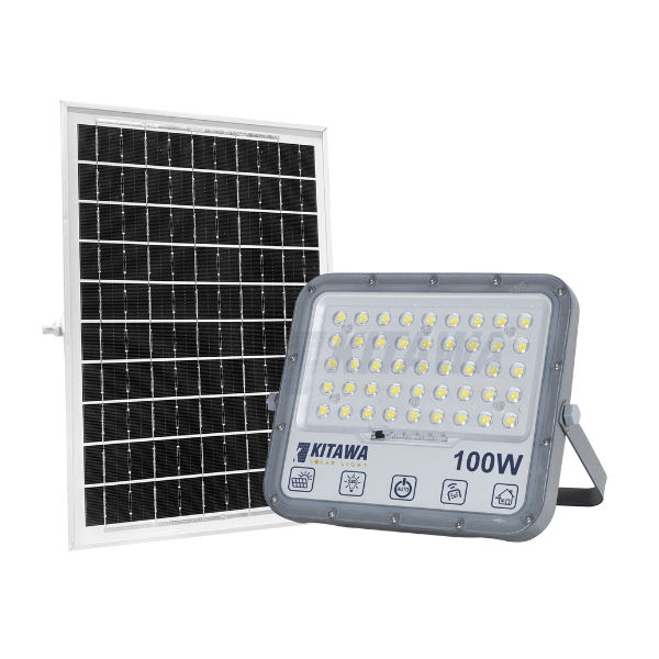 Đèn Pha Chống Chói Năng Lượng Mặt Trời 100W KITAWA - DP15.100