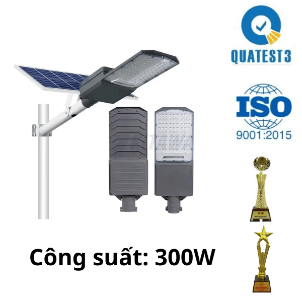 Đèn Đường Năng Lượng Mặt Trời Mắt Ngọc 300W KITAWA - BC12.300