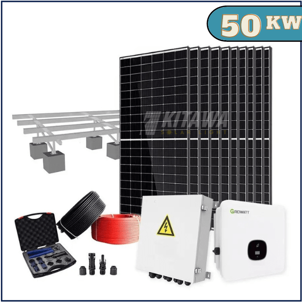 Combo hệ thống điện mặt trời hòa lưới bám tải 3 pha công suất 50KW