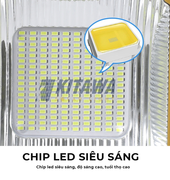 [100W] Đèn pha năng lượng mặt trời Kitawa DP4100 100W Siêu sáng