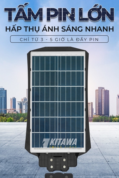 [650W] Đèn liền thể năng lượng mặt trời Kitawa 650W LT14650