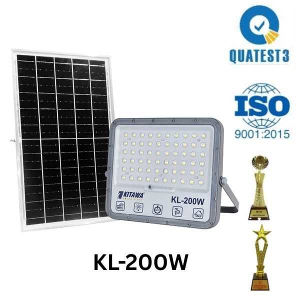 Đèn Pha Chống Chói Năng Lượng Mặt Trời 200W KITAWA - DP15.200 (Đã bao gồm VAT)