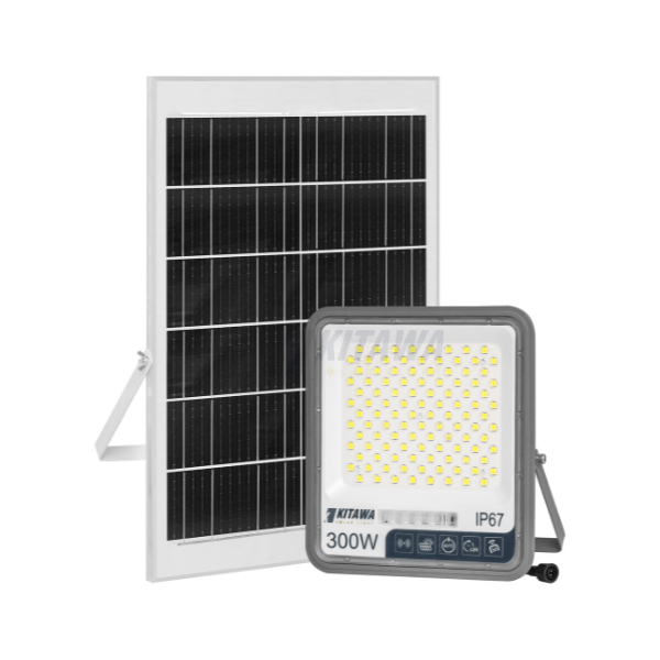Đèn Pha Chống Chói Năng Lượng Mặt Trời 300W Công Nghệ Mới KITAWA - DP11A.300