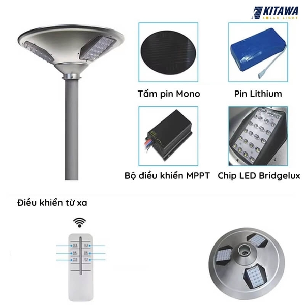 Đèn UFO năng lượng công trình 50W KITAWA CT.UF01.50