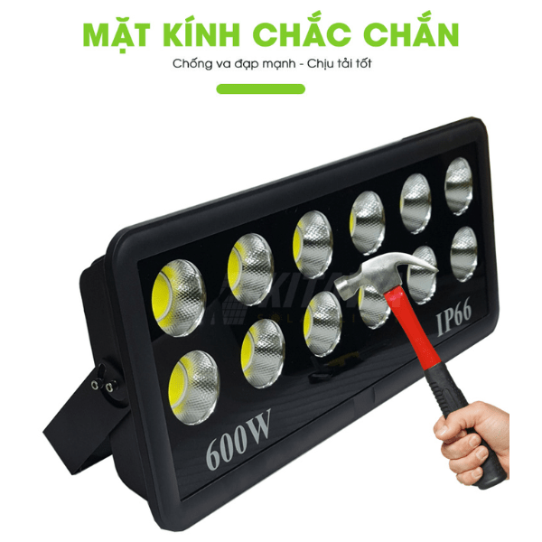 Đèn Pha LED Điện 600W Chống Chói, Ánh Sáng Trắng AC.DP01.600
