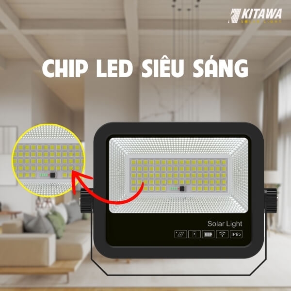 Đèn Pha Năng Lượng Mặt Trời 40W Siêu Sáng KITAWA FL20.40